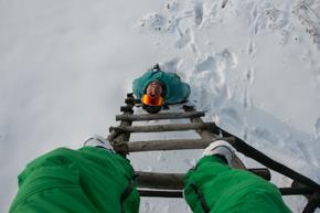 snowkiting ryzoviste - s rampou pro fotografa