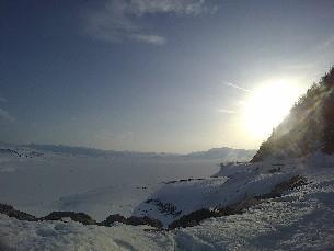 rozhovor s Hardou - královnou snowkite spotů - pohled z kopců